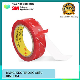 Băng keo 2 mặt cường lực trong suôt siêu dính 3M 4905