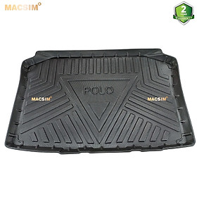 Thảm lót cốp Volkwagen Polo HB 2014-2018 (qd) nhãn hiệu Macsim chất liệu tpv cao cấp màu đen