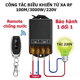 Mua Công Tắc Điều Khiển Từ Xa 220V - 100M 30A: Loại Tốt  Công Suất Lớn  Xuyên Tường  Nút Học Lệnh