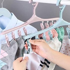Mua Móc treo quần áo đa năng 8 kẹp (mầu giao ngẫu nhiên)