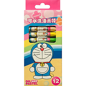 Bút Sáp Dầu Doraemon 1712 - 12 Màu - Mẫu Ngẫu Nhiên
