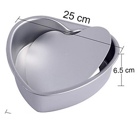 Mua Khuôn Tròn Nướng Bánh Bông Lan Gato Sinh Nhật Đáy Rời Hình Tim Hợp Kim Nhôm Cao Cấp 4inch 6inch 8inch 10inch - MOUHEART