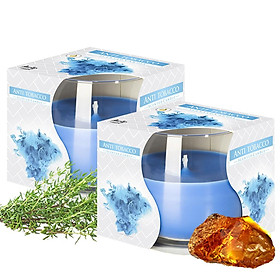 Mua Combo 2 ly nến thơm Bispol nhập khẩu Châu Âu Anti Tobacco 100g - cây xạ hương