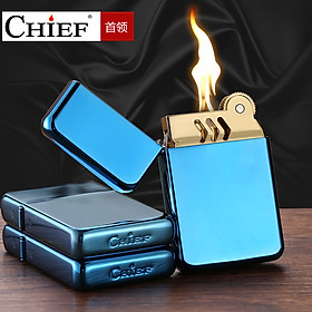 Mua Vỏ Hột Quẹt Bật Lửa Xăng Đá Chief CF-003 Thiết Kế Mang Đậm Phong Cách Châu Âu Cao Cấp Đẹp Độc Lạ - Dùng Xăng Bấc Đá