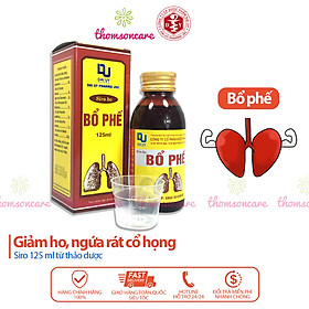 Siro ho bổ phế Đ.Y chai 125ml - Giảm ho, ngứa rát cổ họng, khàn tiếng, bổ phổi từ thảo dược