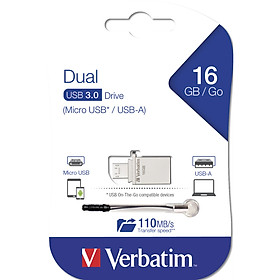 Hình ảnh USB Verbatim Store'n' Go OTG Micro USB 3.0 16GB - Hàng chính hãng