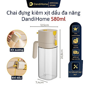 Mua Chai đựng kiêm xịt dầu ăn 2 trong 1 đa năng DandiHome - Bảo hành 6 tháng