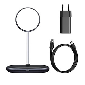 Mua Baseus -BaseusMall VN Đế giữ điện thoại kiêm sạc không dây dành cho các dòng l.P 12 Baseus Swan 2-in-1 (Hàng chính hãng)