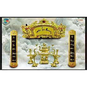 Mua tranh dán tường bàn thờ  phòng thờ 3D