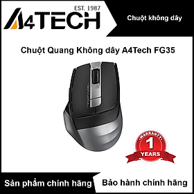 Chuột không dây A4tech FG35 - Hàng chính hãng - Xám