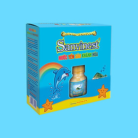 [Hộp 6 lọ] Nước Yến sào Sanvinest Khánh Hòa dành cho trẻ em 62ml - S211H6