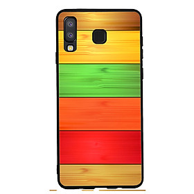 Ốp lưng viền TPU cho điện thoại Samsung Galaxy A8 Star - Sắc Màu