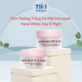 Kem dưỡng trắng da mặt ban ngày & ban đêm hanayuki chính hãng cấp ẩm dưỡng da trắng hồng mờ thâm giảm nám