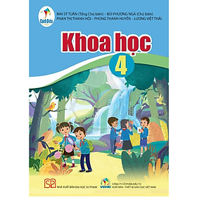 Sách – Khoa học 4 Cánh Diều và 2 tập giấy kiểm tra ô ly vỏ hồng tím