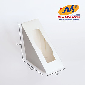Mua Hộp giấy đựng sandwich - Gói 50 hộp giấy trơn