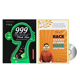 Hình ảnh Sách- Combo 2 sách 999 bức thư viết cho chính mình song ngữ Trung việt có phiên âm MP3 nghe + Hack nhanh kỹ năng nghe tiếng Trung + DVD tài liệu