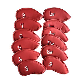 12x Golf Iron Headcover Golf Club Head Covers Protective Sleeve Anti Scratch