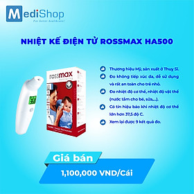 Nhiệt Kế Điện Tử Hồng Ngoại Cầm Tay ROSSMAX HA-500 theo dõi nhiệt độ cơ thể chính xác cao 