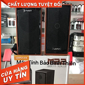 Mua Loa vi tính vỏ gỗ LoyFun M22 nhỏ gọn. Âm thanh sống động. Thích hợp cho văn phòng  gia đình - Hàng chính hãng