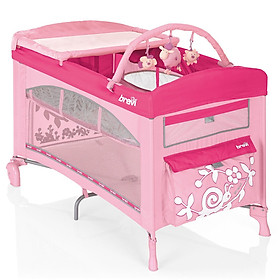 Nôi Ngủ Du Lịch Brevi Dolce Sogno cho bé tặng đồ chơi tắm Toys House