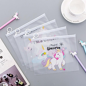 Mua Túi đựng đồ trong suốt in hình dễ thương phong cách Hàn Quốc