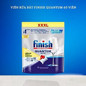 Viên rửa bát Finish Quantum Max 60 viên - Hàng chính hãng 