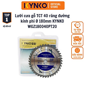 Mua LƯỠI CƯA GỖ TCT 40 RĂNG đường kính phi Ø 180mm KYNKO WGZ180040PT20