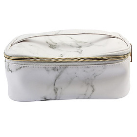 Travel PU Leather Makeup Cosmetic Storage Bag Multifunctional Toiletry Case Organizer