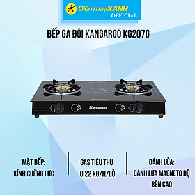 Mua Bếp ga đôi Kangaroo KG207G - Hàng Chính Hãng