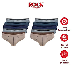 Combo 10 quần lót nam cao cấp ROCK QA546 thun lạnh 4 chiều mát mẻ, co giãn tốt, ôm sát, không cấn, thoải mát vận động - M