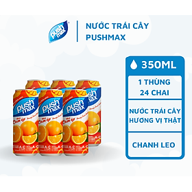 Lốc Nước Trái Cây Cam Ép Pushmax 320ml x 6 Lon