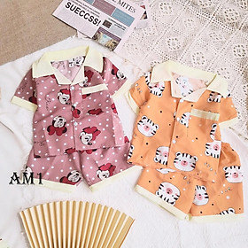 8-18kg Đồ bộ cho bé pijama - đồ bộ bé trai và đồ bộ bé gái cộc tay xinh