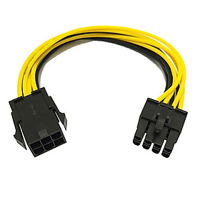 Cáp Chuyển Nguồn Từ 6 Pin Sang 8 Pin Cho Card VGA