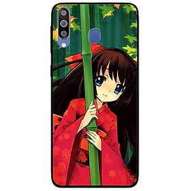 Ốp lưng dành cho Samsung M30 mẫu Anime Cô Gái Kimono Đỏ