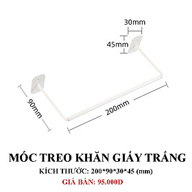 Móc treo kim loại Dola Home để khăn lau, khăn giấy, băng keo phụ kiện bảng Pegboard