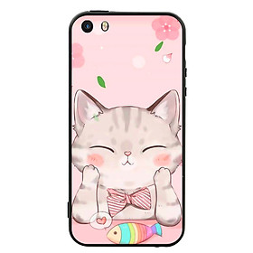 Ốp Lưng Viền TPU cho điện thoại Iphone 5 - Cat 12