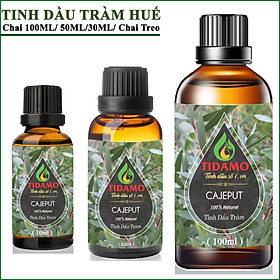 Tinh Dầu Tràm Nguyên Chất, Tự Chọn Dung Tích | Chính Hãng, Có Kiểm Định Chất Lượng | Tinh Dầu Tràm Gió TIDAMO (Cajeput) Xông Thơm Phòng, Giữ Ấm Cơ Thể và Giải Cảm