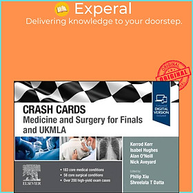 Sách - Crash Cards: Medicine and Surgery for Finals and UKMLA by Isabel Hughes (UK edition, paperback)