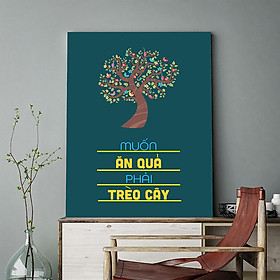 Mua Tranh động lực Muốn ăn quả phải trèo cây-Model: AZ1-0571