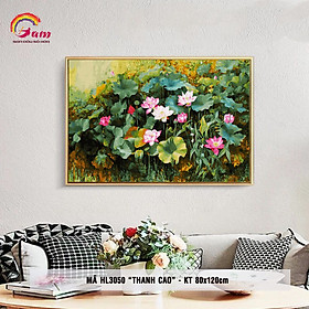 Tranh sơn dầu số hóa tự tô màu Gam HL3050 80x120cm không khung