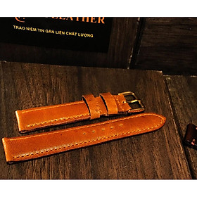 Dây Đồng Hồ Da Bò Jok Leather Màu Vàng Bò