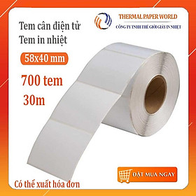 Mua Giấy in tem cân điện tử 58 x 40 | Decal nhiệt 58x40