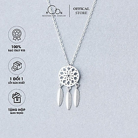 Dây chuyền bạc moonsilver, vòng cổ bạc nữ Dreamcatcher