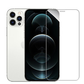 Miếng dán kính cường lực Full 3D cho iPhone 12 / iPhone 12 Pro (6.1 inch) hiệu ANANK Nhật Bản Độ cứng 9H, hạn chế bám vân tay, màn hình hiển thị Full HD - Hàng nhập khẩu