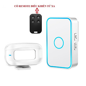 Chuông cửa báo khách kết hợp chống trộm qua cảm biến chuyền động Vimos - Có remote điều khiển từ xa