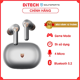 Mua Tai Nghe True wireless Soundpeats H2 ️ Dual Hybrid Driver ️ Knowles balanced armature ️ Game Mode ️ QCC3040 - Hàng Chính Hãng