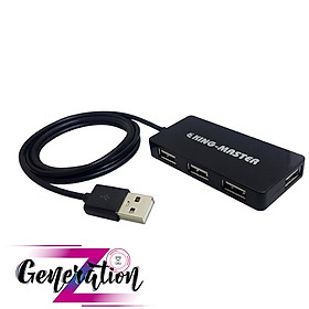 Mua HUB 4 Port USB 2.0 cáp dài 1 2m Kingmaster KM004 - Hàng Nhập Khẩu