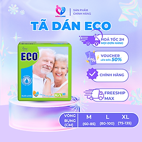 Combo 3 gói Tã Dán Người Lớn Peppy Eco Siêu Mềm Mại, Siêu Khô Thoáng, Kháng khuẩn Size M/L, L/XL