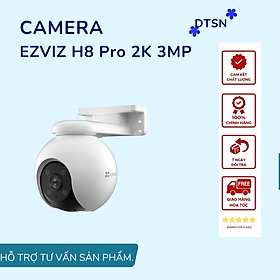 Camera Wifi EZVIZ H8 Pro 2K 3MP Siêu Nét - Xoay 360 Độ Ngoài Trời, Đàm thoại 2 Chiều - Hàng Chính Hãng