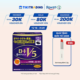 Viên uống bổ mắt Lutein Rohto V5 ( Hộp 30 viên)